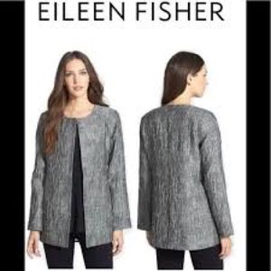 Eileen Fisher Women Crinkle Jacquard Jacket Size 20